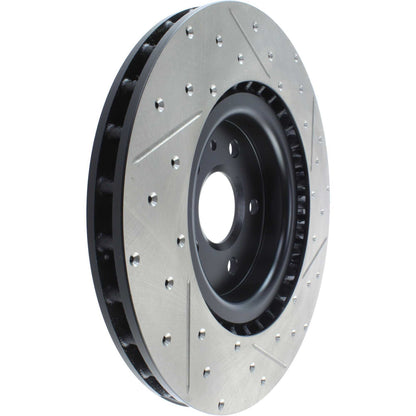 Stoptech 14-17 Chevrolet Camaro SS/09 Pontiac G8 Drilled and Slotted Front Right Rotor 127.62124CR