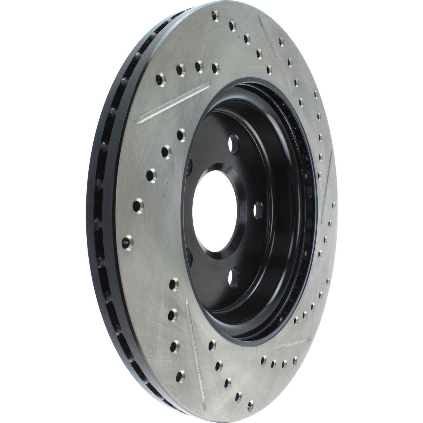 Stoptech 09-15 Cadillac CTS / 12-15 Chevrolet Camaro Sport Drilled & Slotted Rotor - Rear Right 127.62127CR