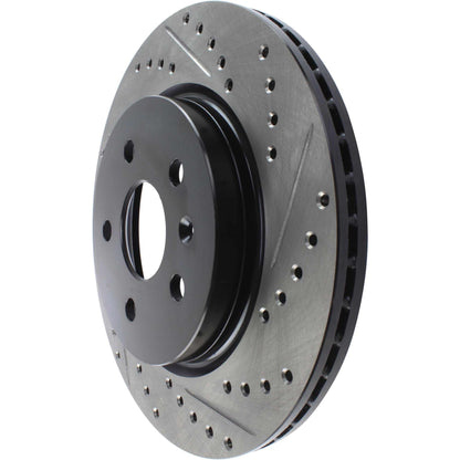 StopTech Sport Drilled/Slotted Brake Rotor; Rear Left