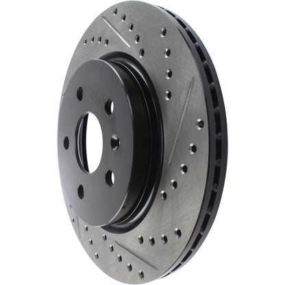 StopTech Sport Drilled/Slotted Brake Rotor; Rear Left