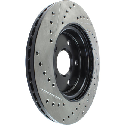 StopTech Sport Drilled/Slotted Brake Rotor; Rear Left