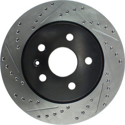 StopTech Sport Drilled/Slotted Brake Rotor; Rear Right