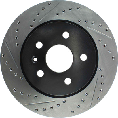 StopTech Sport Drilled/Slotted Brake Rotor; Rear Right