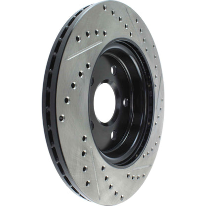 StopTech Sport Drilled/Slotted Brake Rotor; Rear Right
