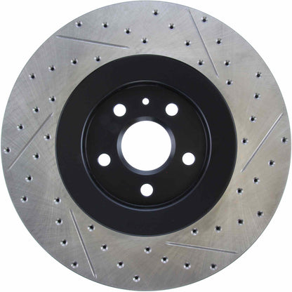 StopTech 09-15 Cadillac CTS SportStop Cryo Slotted & Drilled Front Right Rotor 127.62128CR
