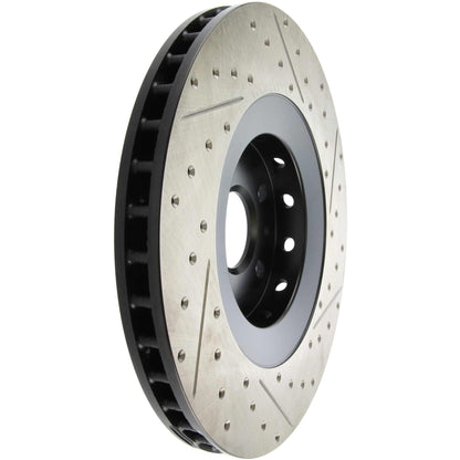 StopTech 09-15 Cadillac CTS SportStop Cryo Slotted & Drilled Front Right Rotor 127.62128CR