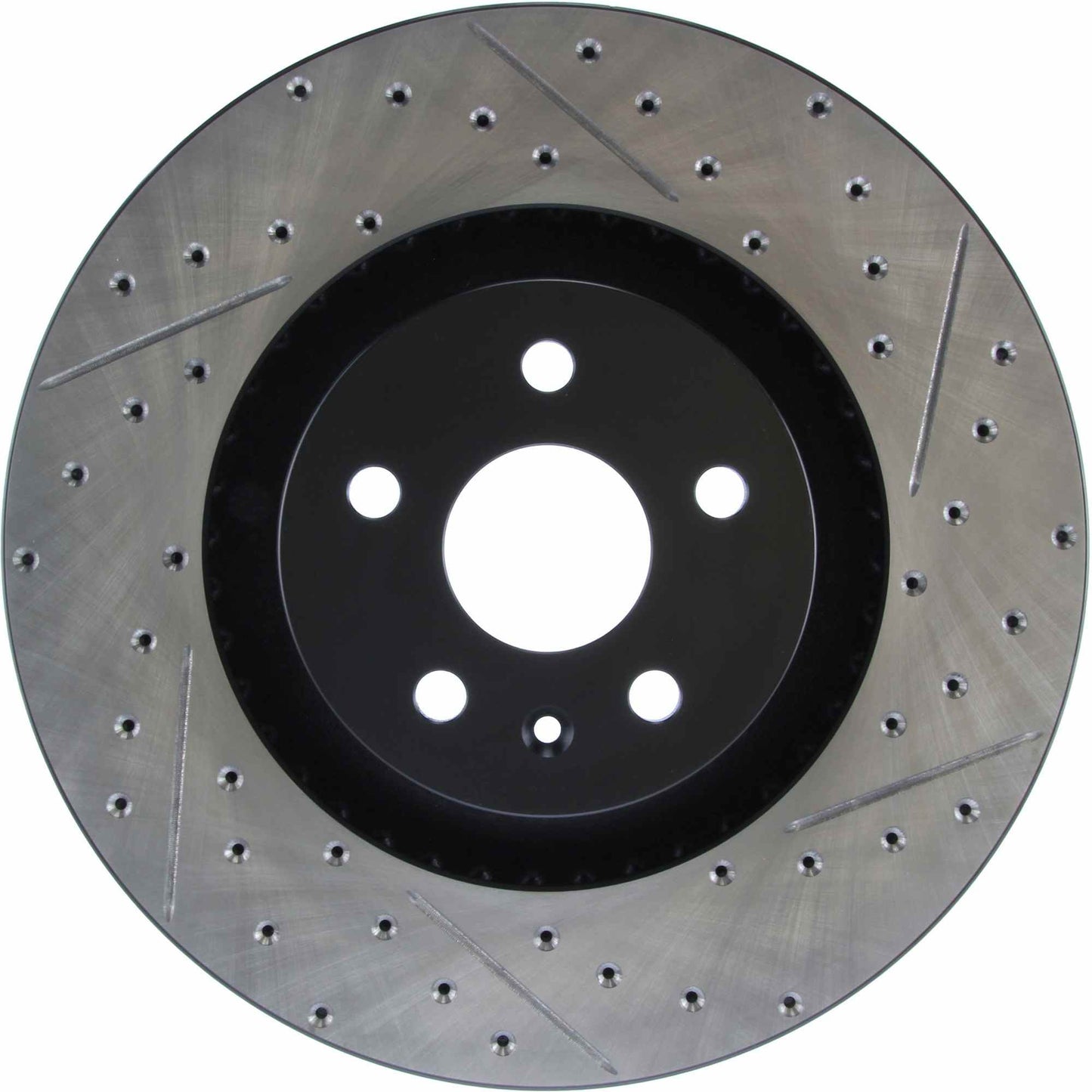 StopTech Sport Drilled/Slotted Brake Rotor; Front Left