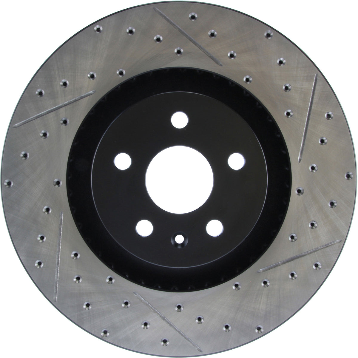 StopTech Sport Drilled/Slotted Brake Rotor; Front Left