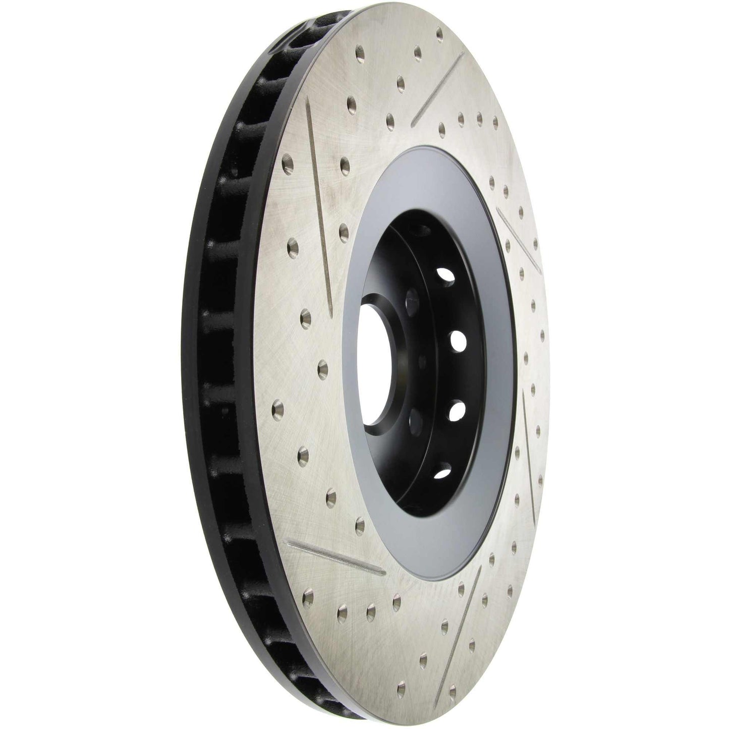 StopTech Sport Drilled/Slotted Brake Rotor; Front Left