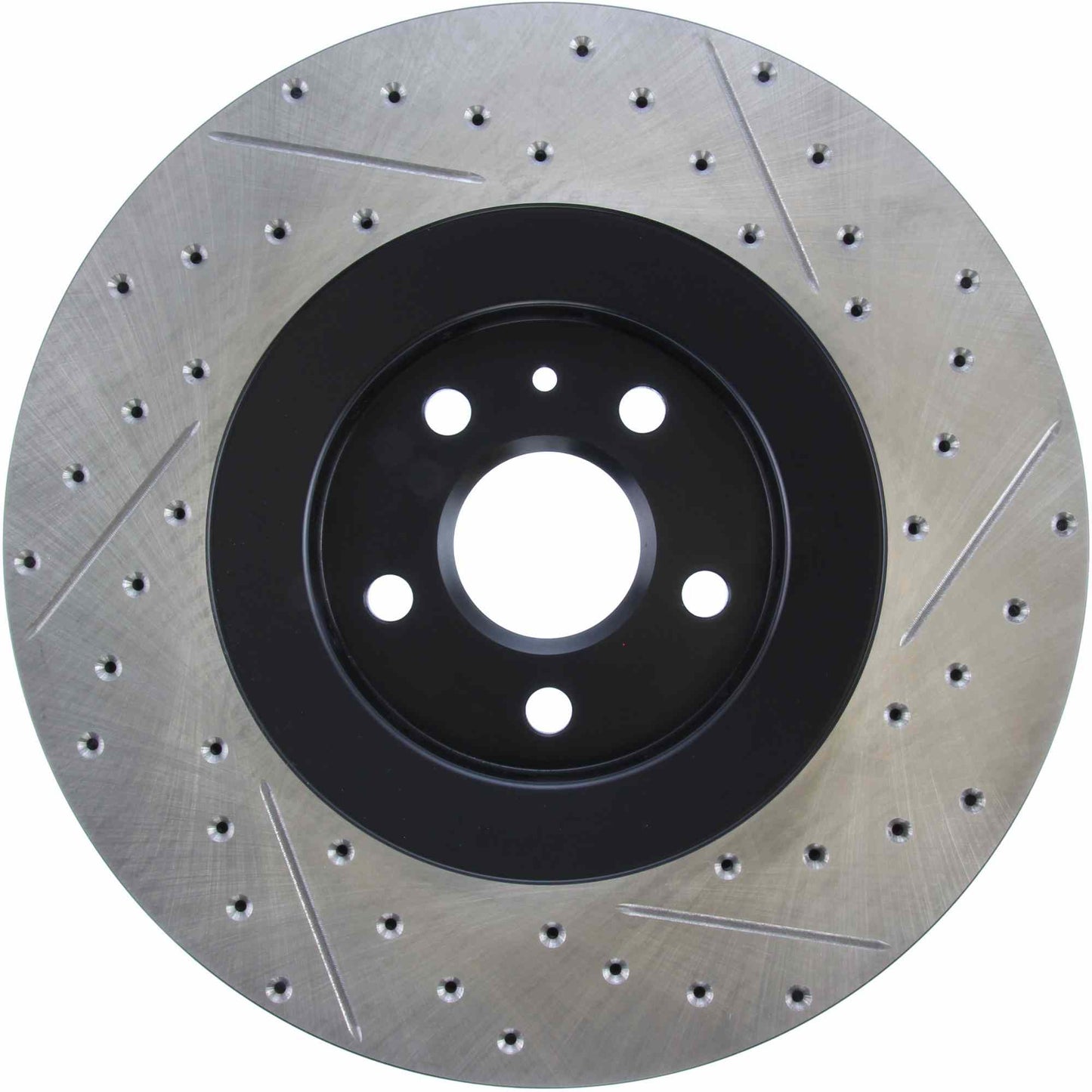 StopTech Sport Drilled/Slotted Brake Rotor; Front Right