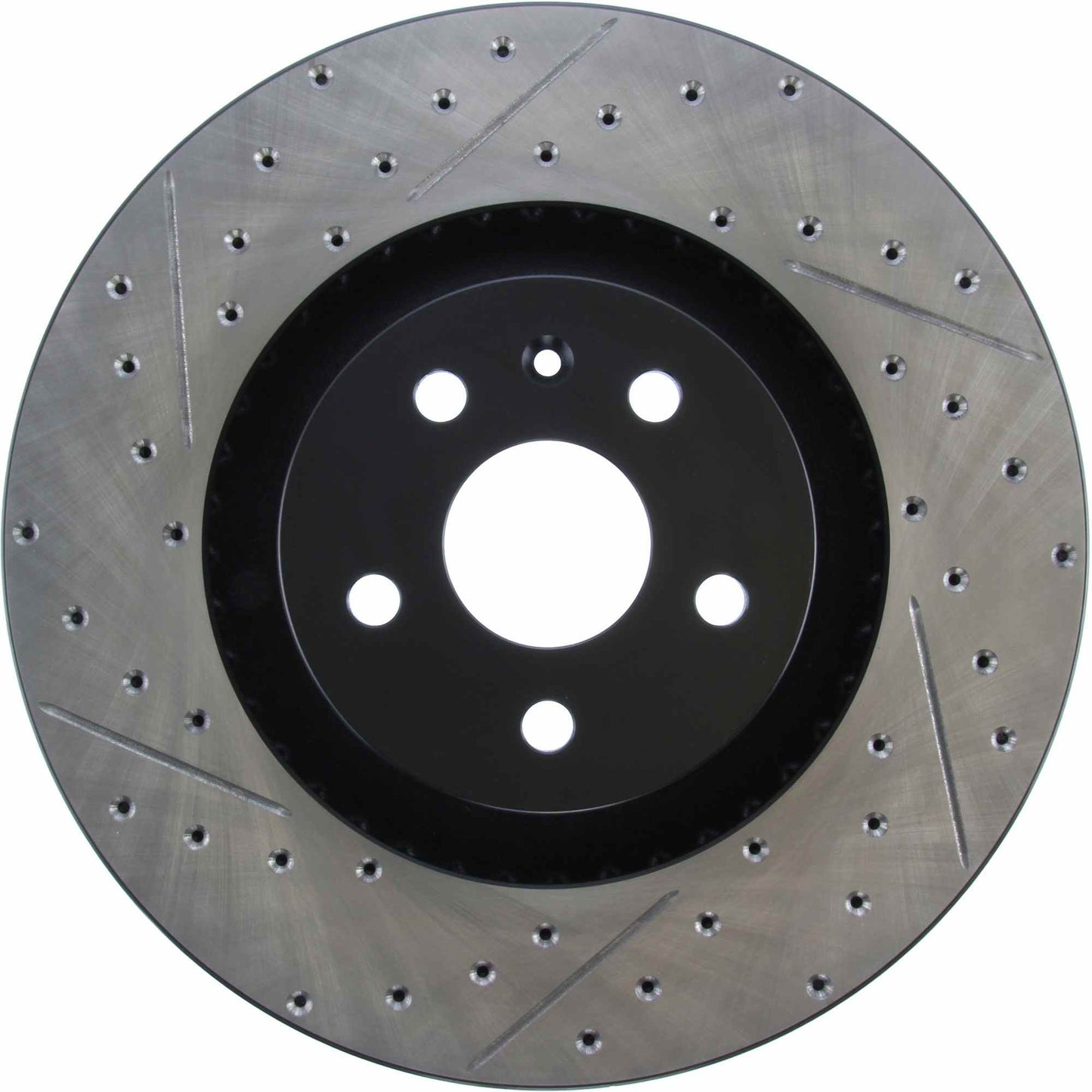 StopTech Sport Drilled/Slotted Brake Rotor; Front Right
