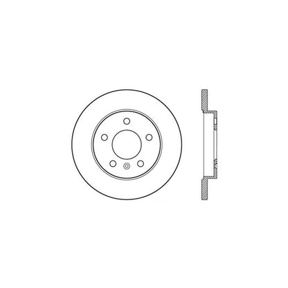 StopTech Sport Drilled/Slotted Brake Rotor; Rear Right
