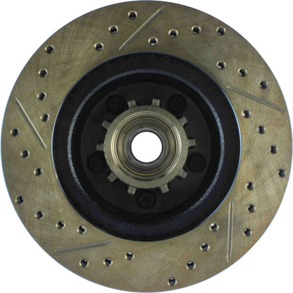 StopTech Sport Drilled/Slotted Brake Rotor;Front And Rear Left