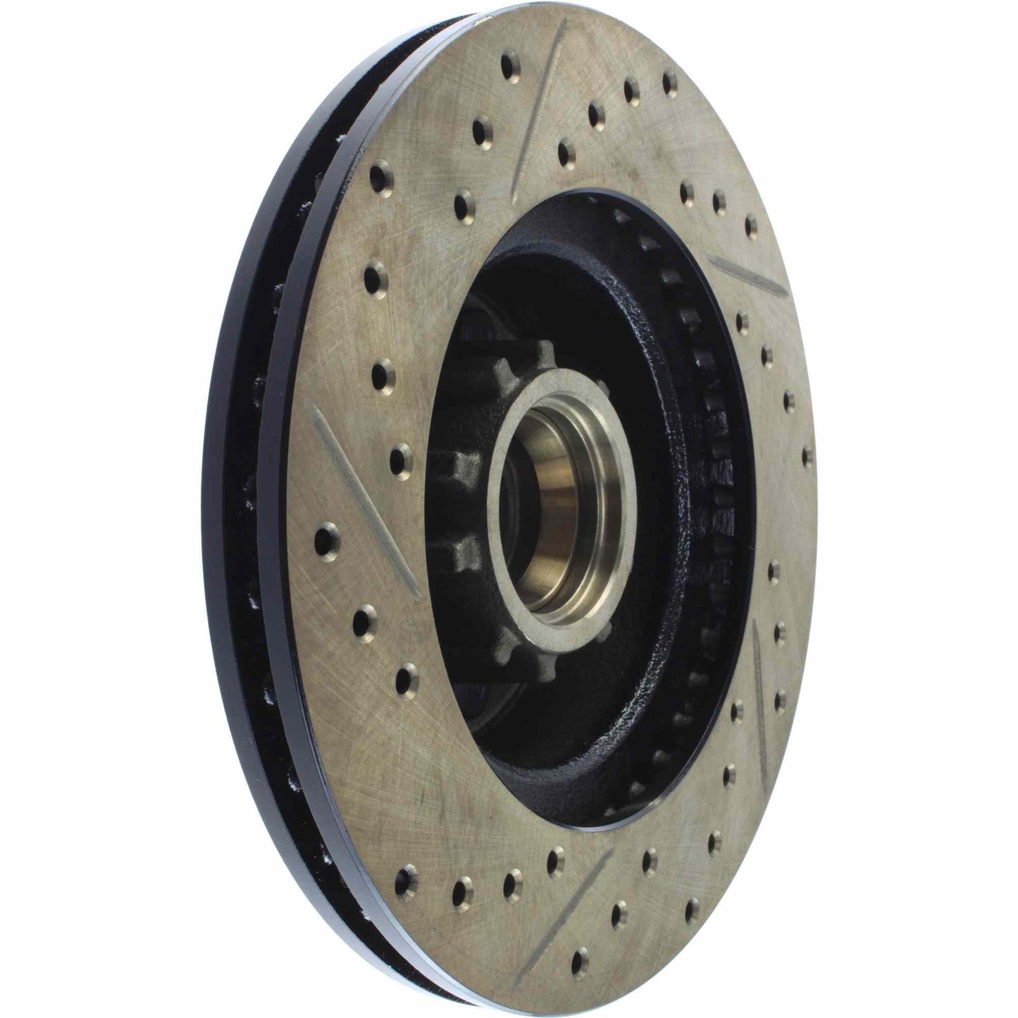 StopTech Sport Drilled/Slotted Brake Rotor;Front And Rear Left