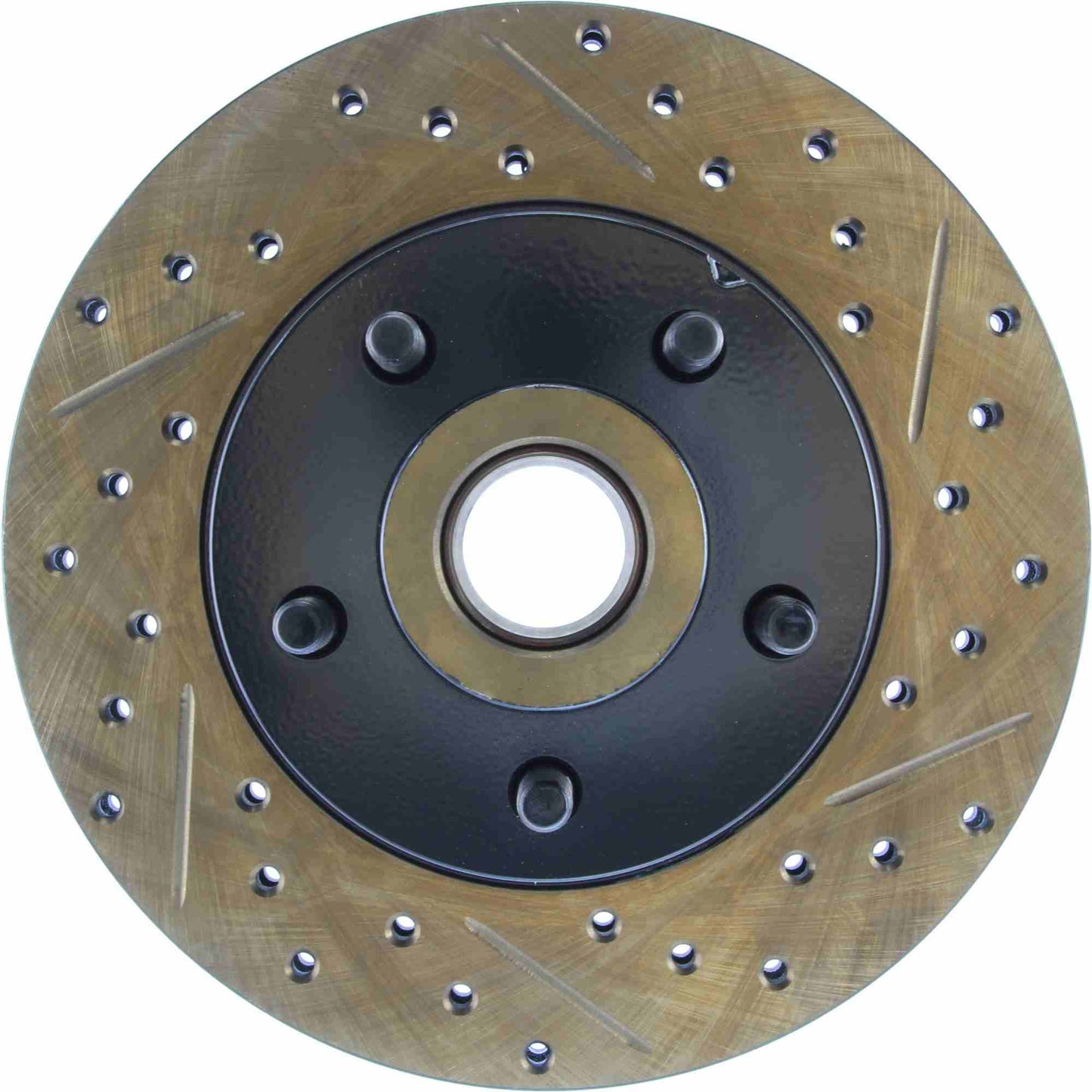 StopTech 70-72 Dodge Challenger/Charger/Coronet SportStop Cryo Slotted & Drilled Front Left Rotor 127.63022CL