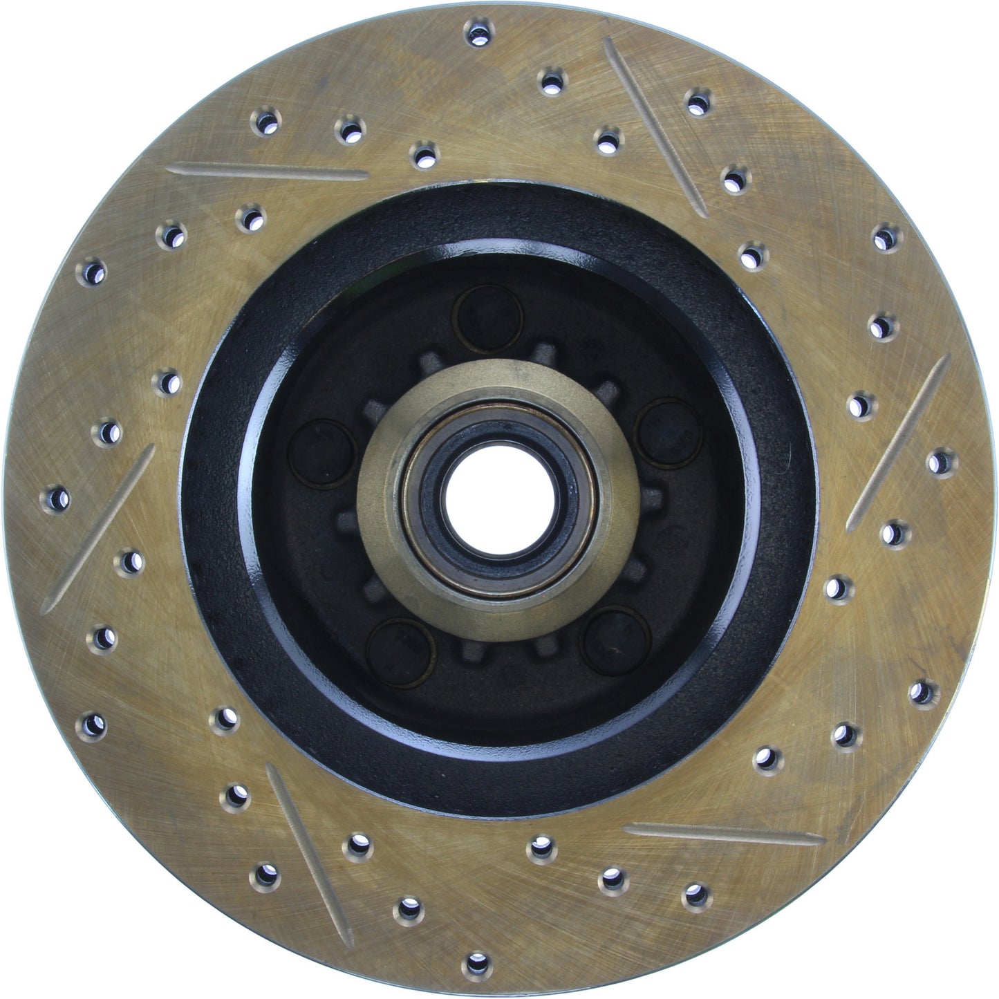 StopTech 70-72 Dodge Challenger/Charger/Coronet SportStop Cryo Slotted & Drilled Front Right Rotor 127.63022CR