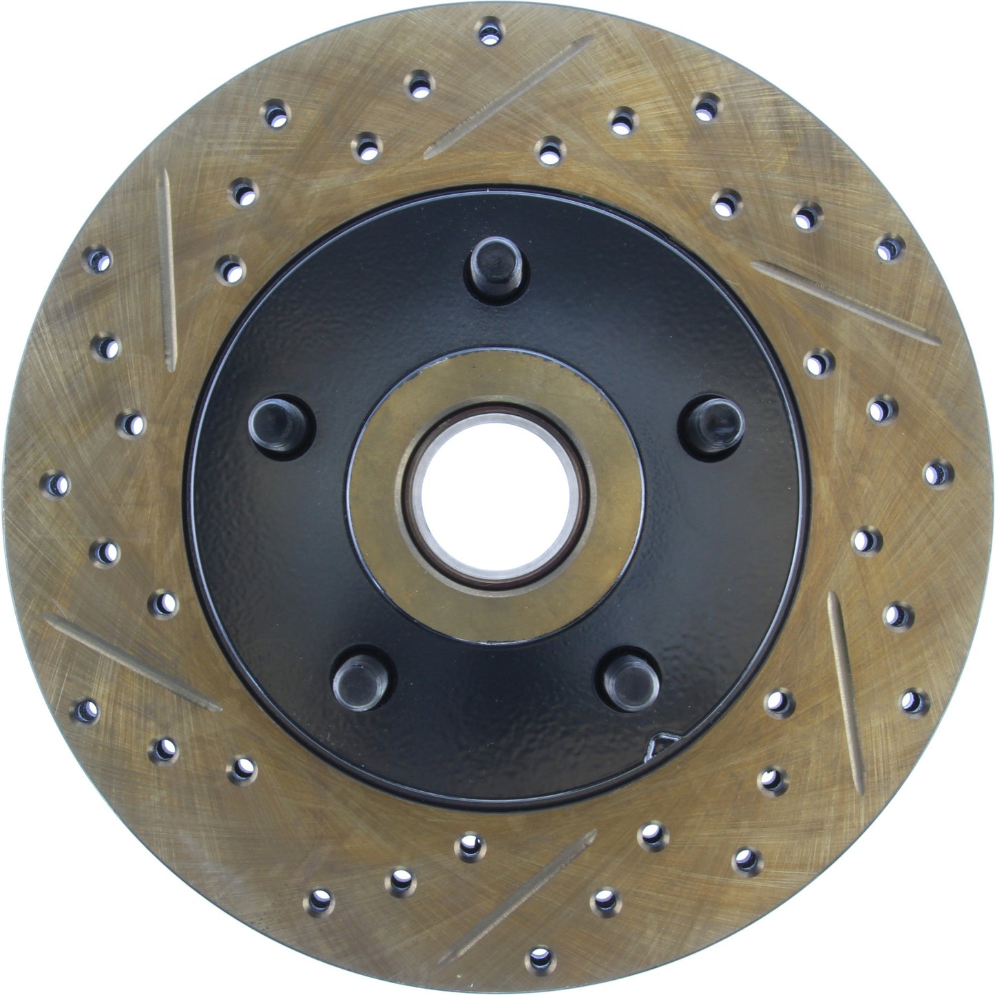 StopTech 70-72 Dodge Challenger/Charger/Coronet SportStop Cryo Slotted & Drilled Front Right Rotor 127.63022CR