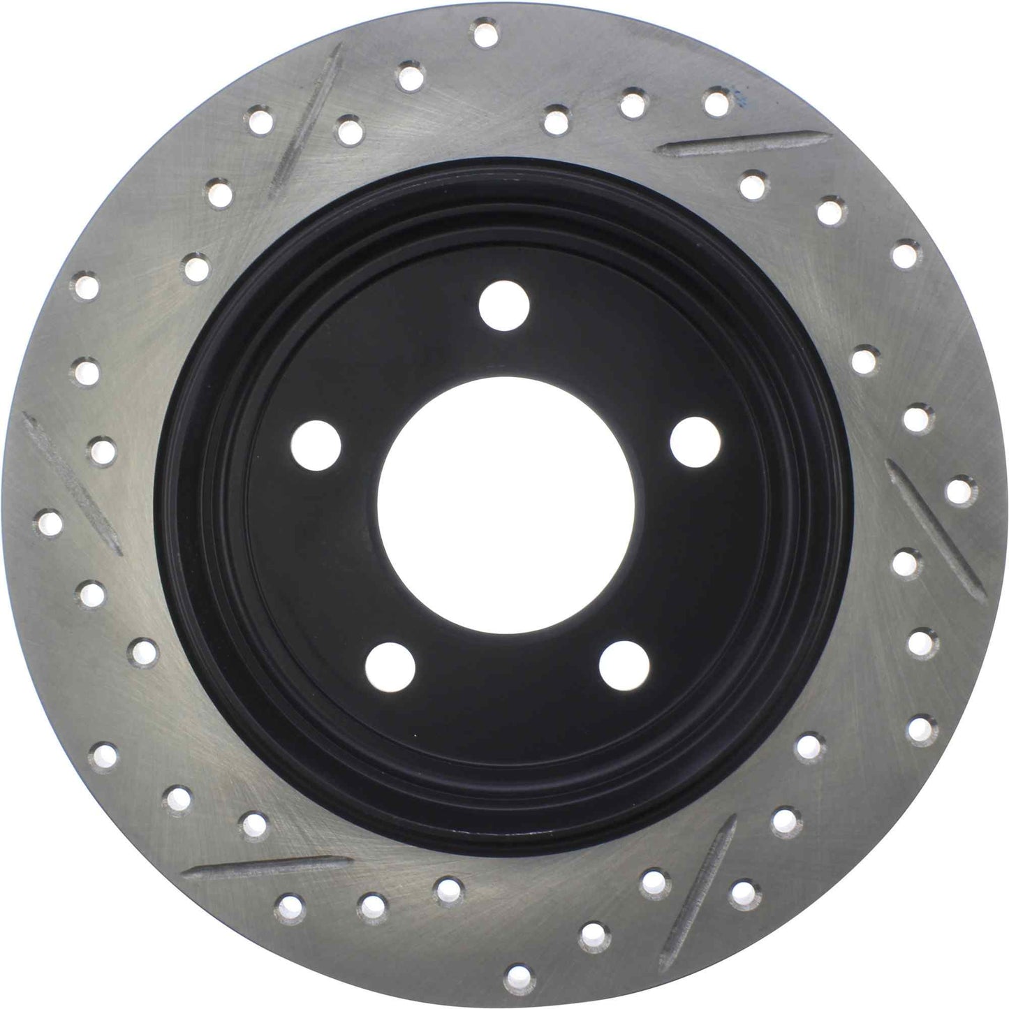 StopTech Sport Drilled/Slotted Brake Rotor; Rear Left