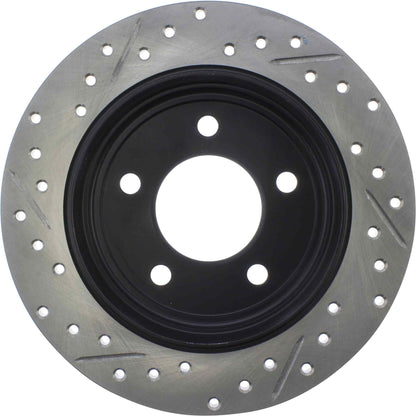 StopTech Sport Drilled/Slotted Brake Rotor; Rear Left
