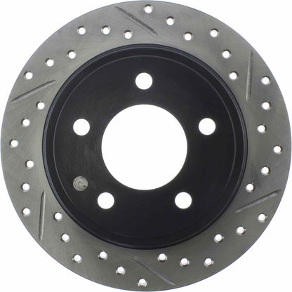 StopTech Sport Drilled/Slotted Brake Rotor; Rear Left