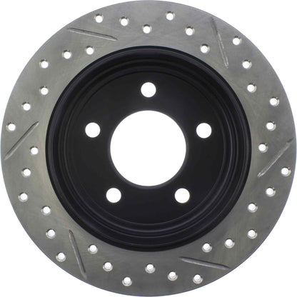 StopTech Sport Drilled/Slotted Brake Rotor; Rear Right