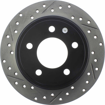 StopTech Sport Drilled/Slotted Brake Rotor; Rear Right