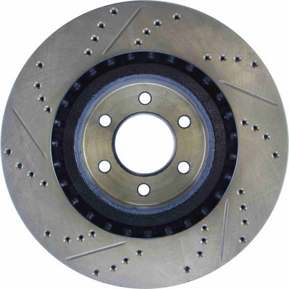 StopTech 92-02 Dodge Viper Slotted & Drilled Front Left Cryo Rotor 127.63036CL