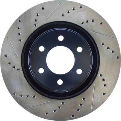 StopTech 92-02 Dodge Viper Slotted & Drilled Front Right Cryo Rotor 127.63036CR
