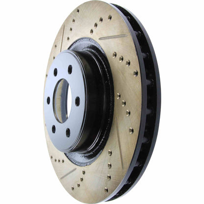 StopTech 92-02 Dodge Viper Slotted & Drilled Front Right Cryo Rotor 127.63036CR