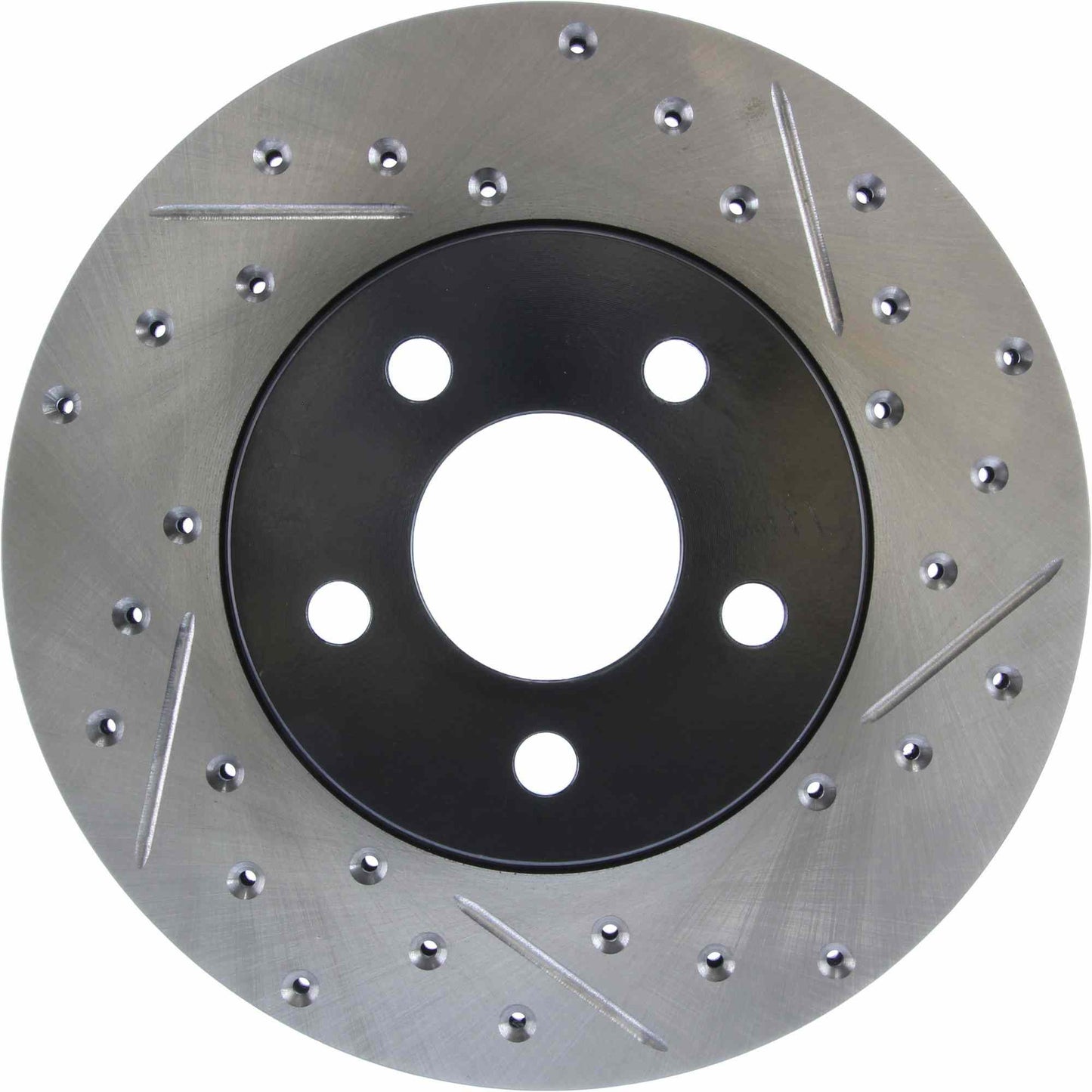 StopTech Sport Drilled/Slotted Brake Rotor; Front Left