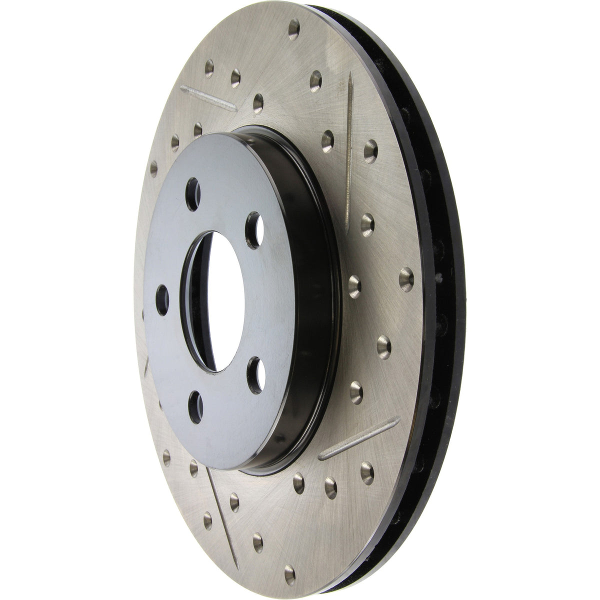 StopTech Sport Drilled/Slotted Brake Rotor; Front Left