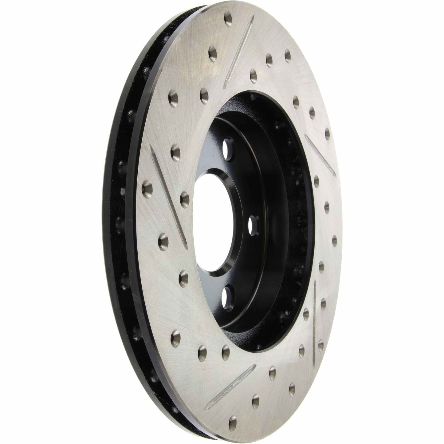 StopTech Sport Drilled/Slotted Brake Rotor; Front Left