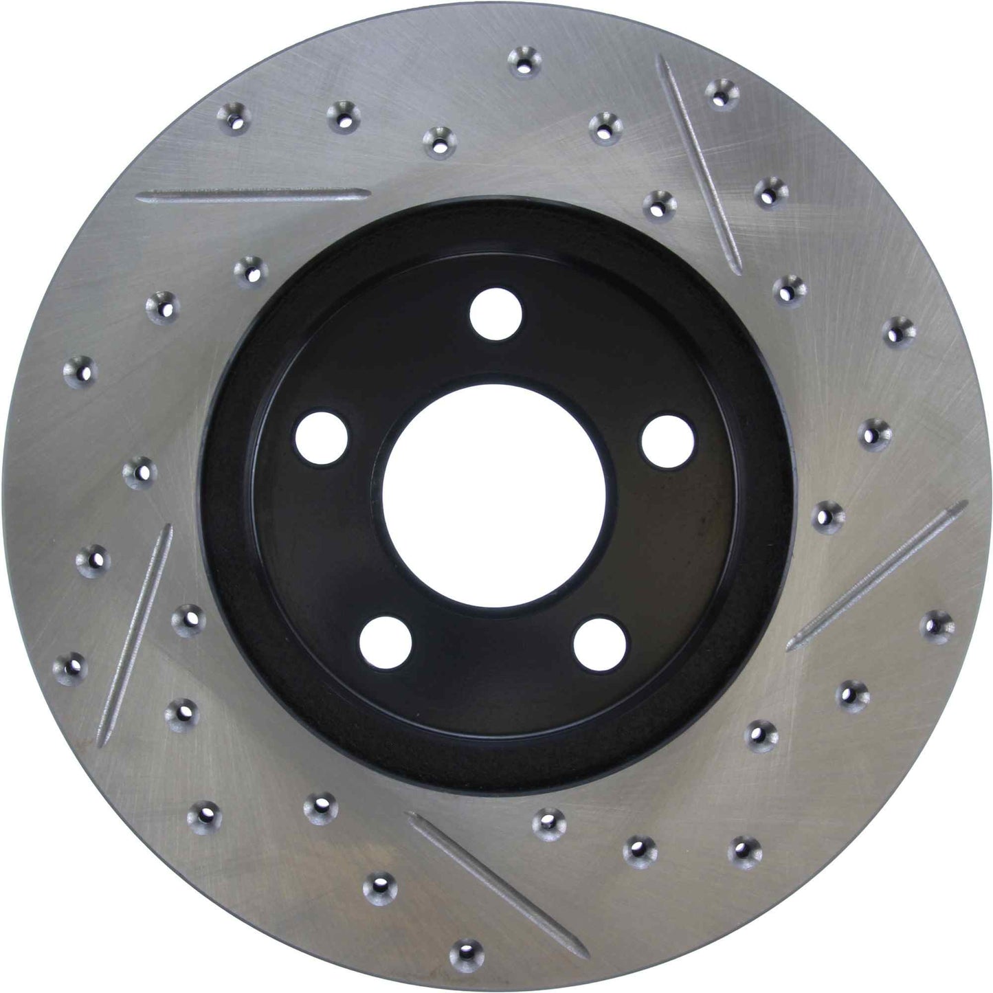 StopTech Sport Drilled/Slotted Brake Rotor; Front Right