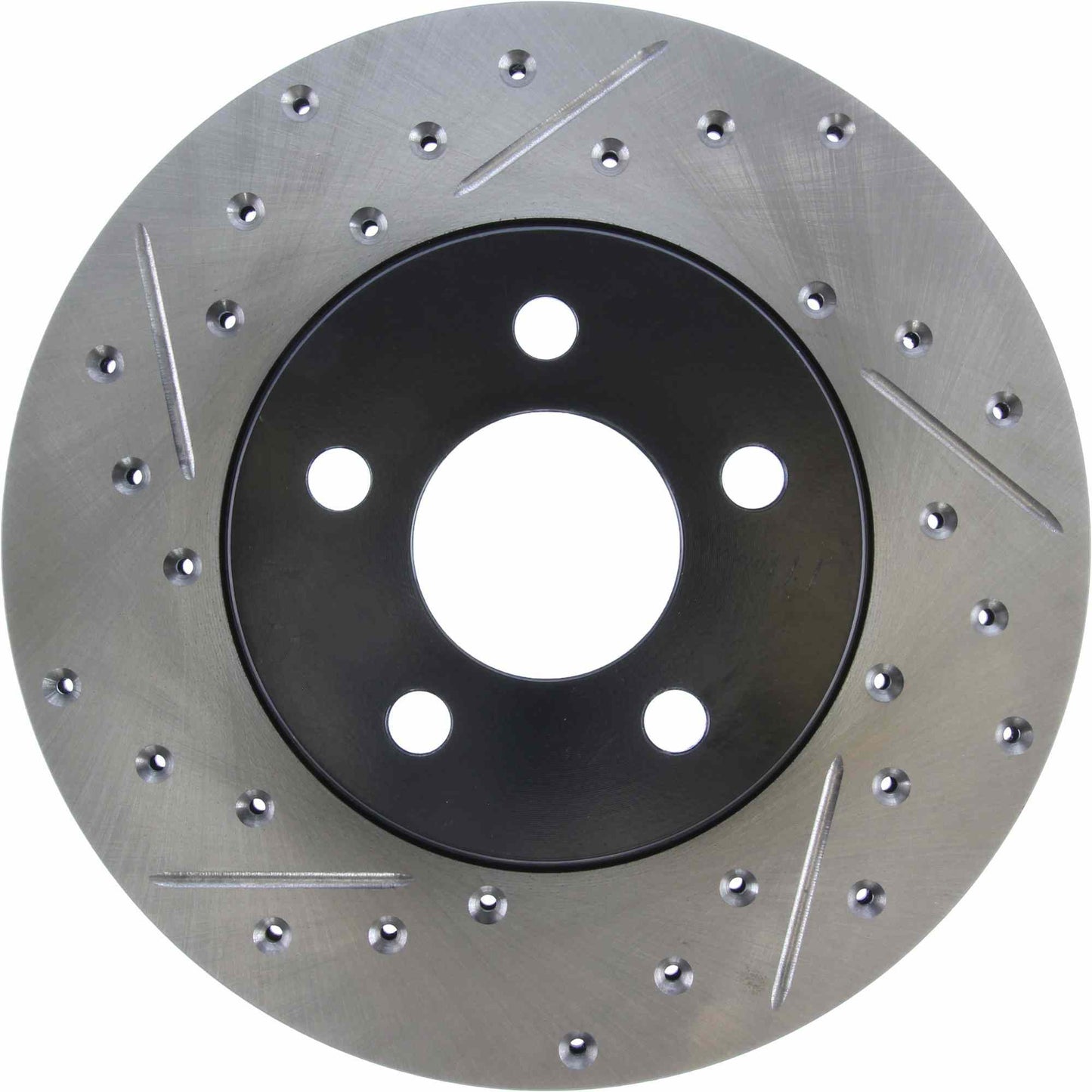 StopTech Sport Drilled/Slotted Brake Rotor; Front Right