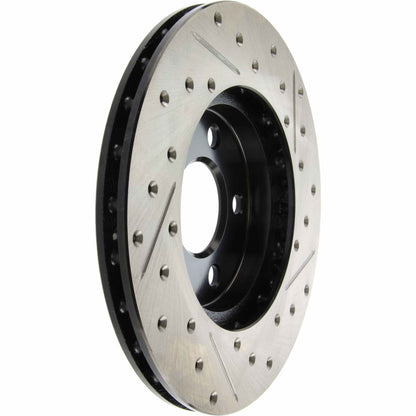 StopTech Sport Drilled/Slotted Brake Rotor; Front Right