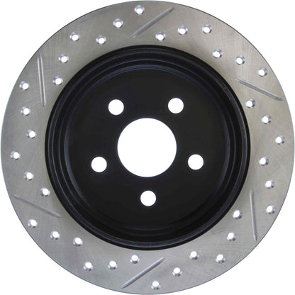 StopTech Sport Drilled/Slotted Brake Rotor; Rear Left