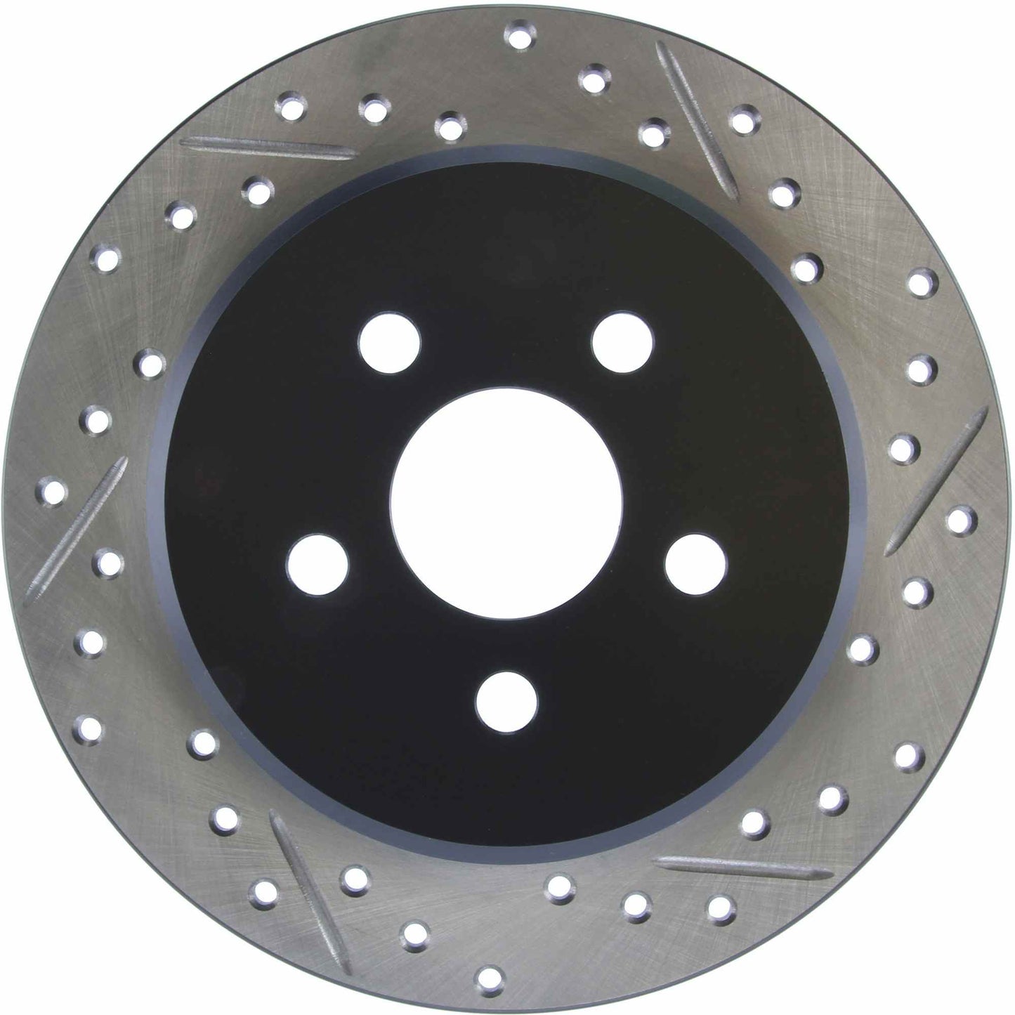 StopTech Sport Drilled/Slotted Brake Rotor; Rear Left