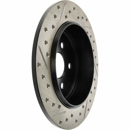 StopTech Sport Drilled/Slotted Brake Rotor; Rear Left