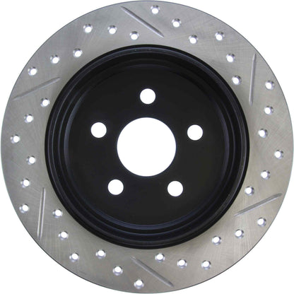 StopTech Sport Drilled/Slotted Brake Rotor; Rear Right