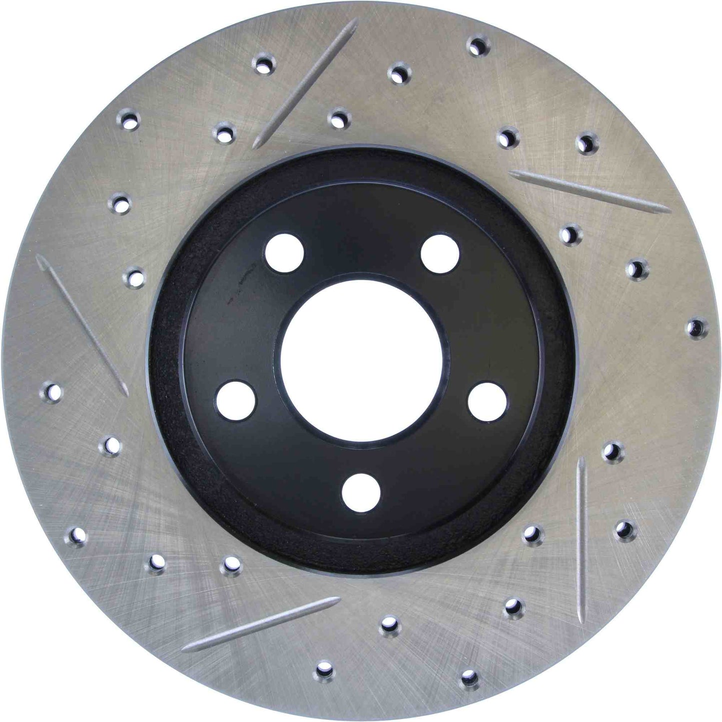 StopTech Sport Drilled/Slotted Brake Rotor; Front Left