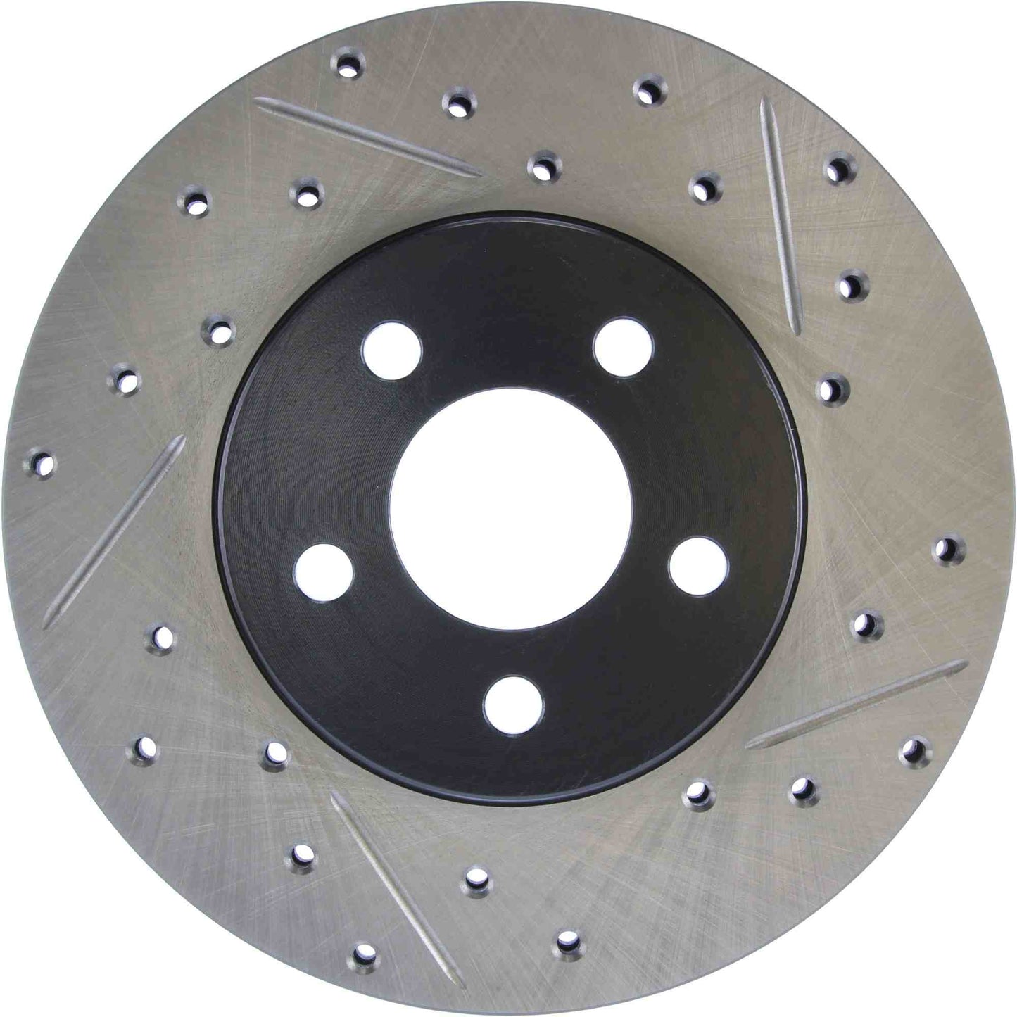 StopTech Sport Drilled/Slotted Brake Rotor; Front Left