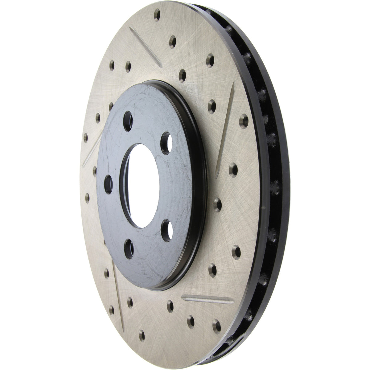 StopTech Sport Drilled/Slotted Brake Rotor; Front Left