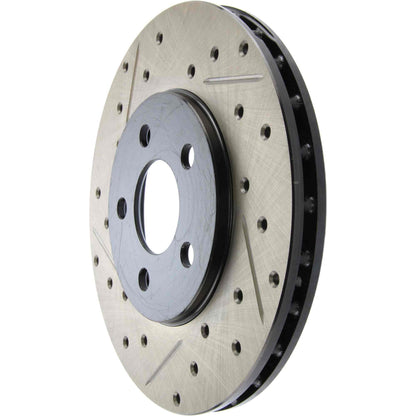 StopTech Sport Drilled/Slotted Brake Rotor; Front Right