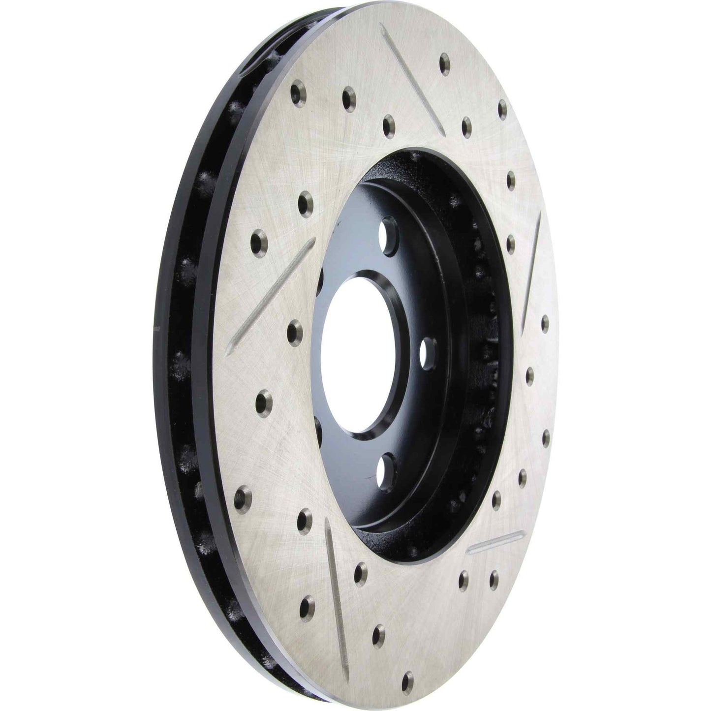 StopTech Sport Drilled/Slotted Brake Rotor; Front Right
