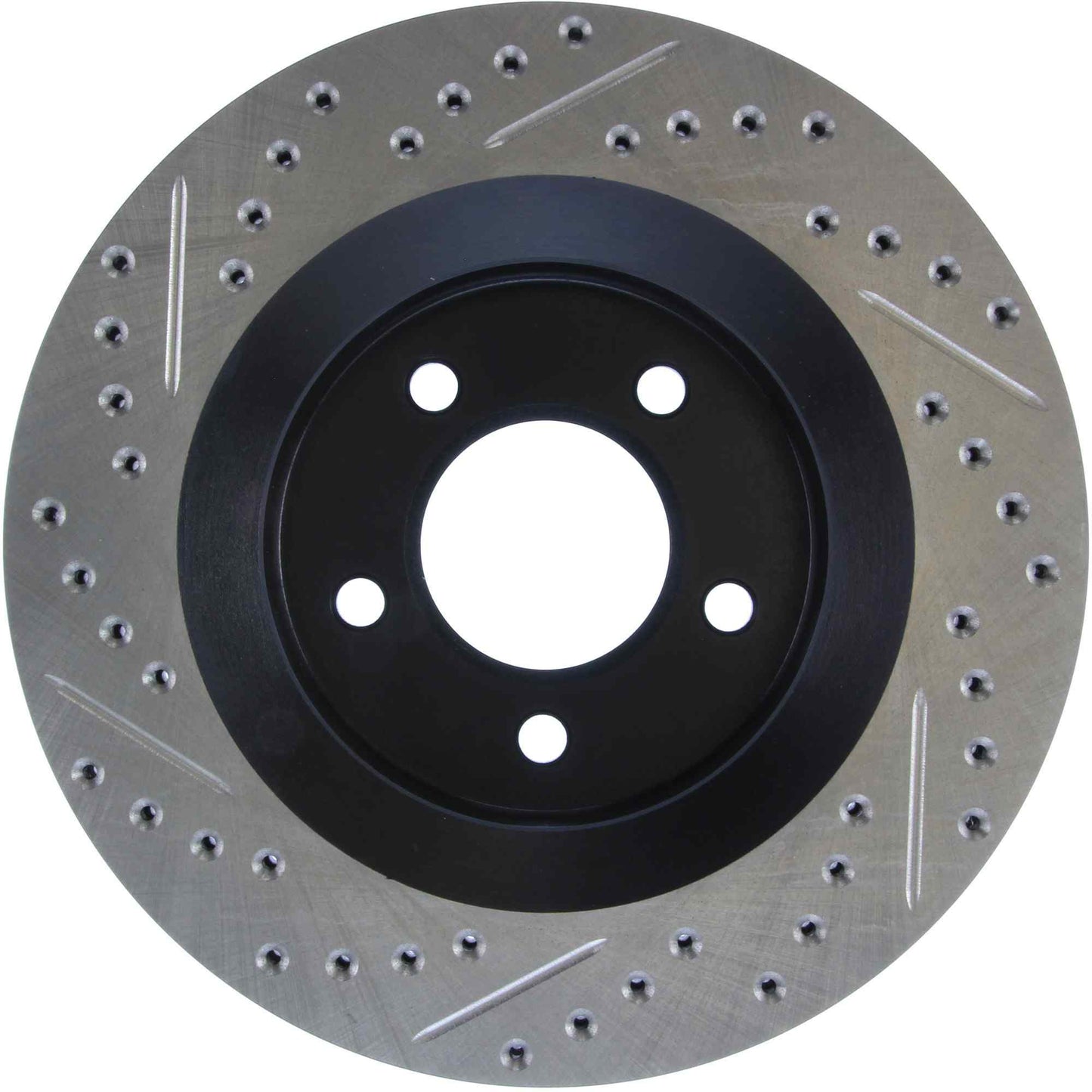 StopTech Sport Drilled/Slotted Brake Rotor; Front Left