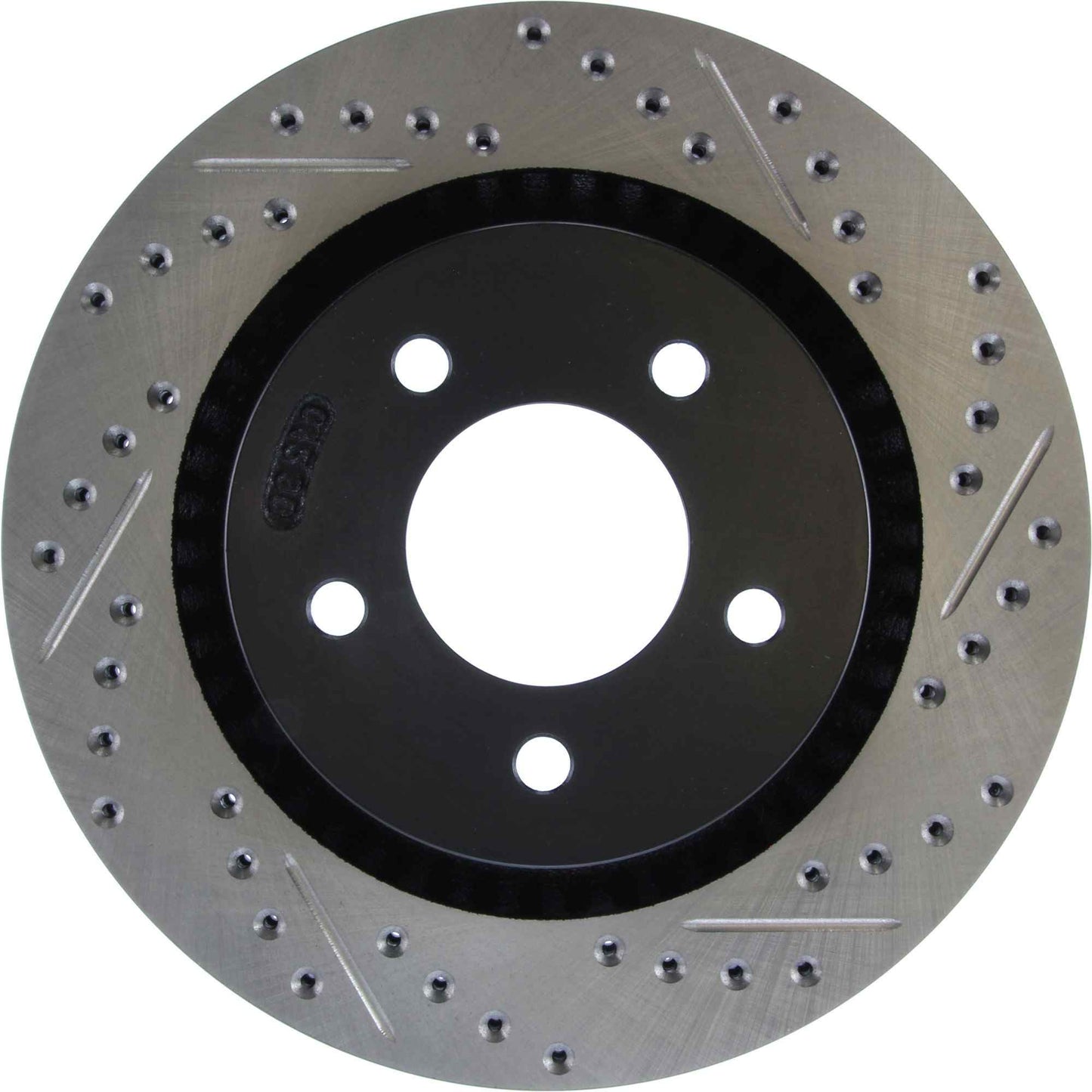 StopTech Sport Drilled/Slotted Brake Rotor; Front Left