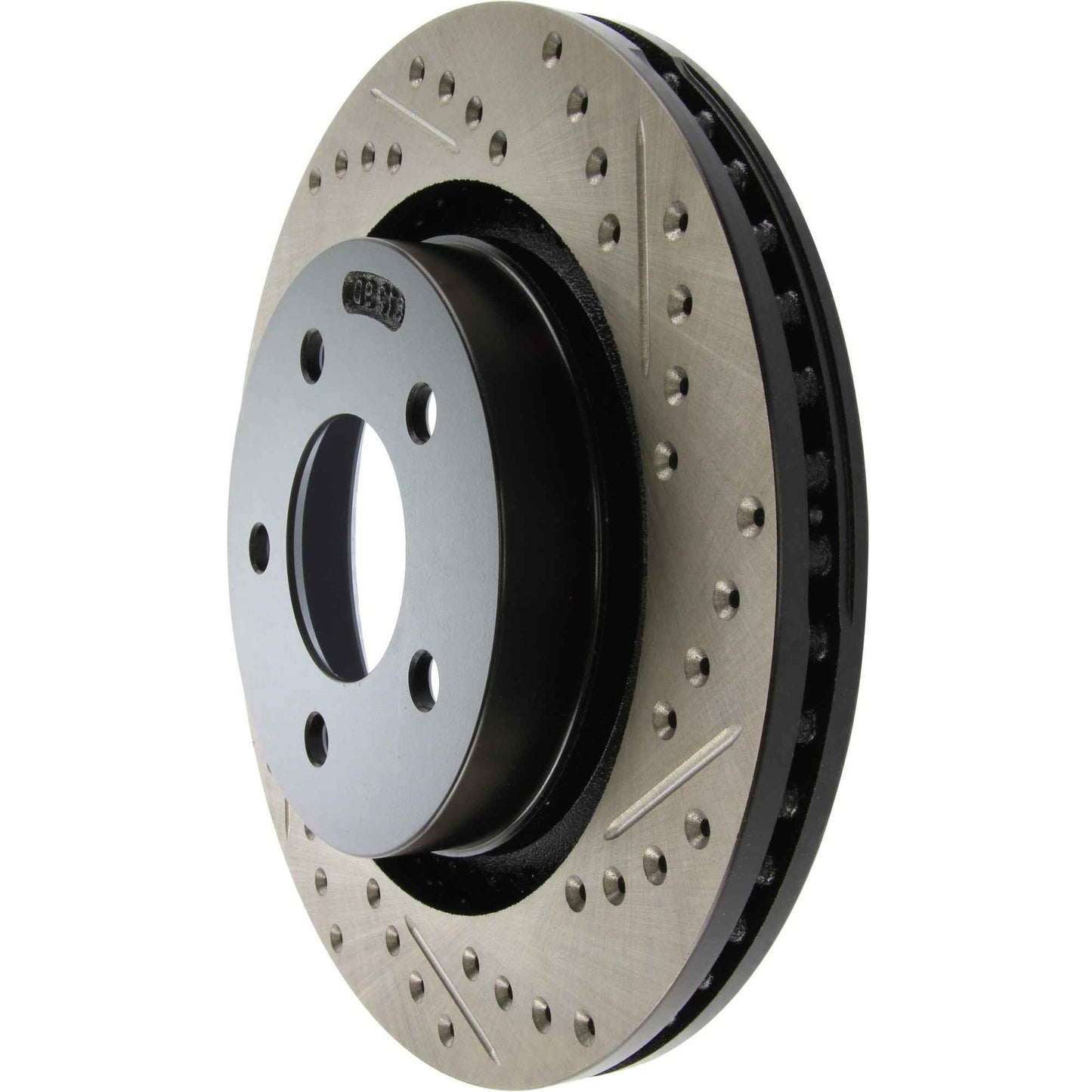 StopTech Sport Drilled/Slotted Brake Rotor; Front Left