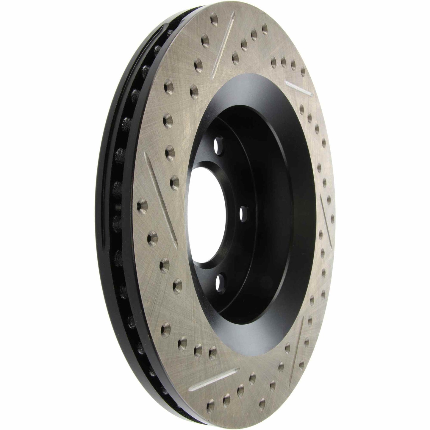 StopTech Sport Drilled/Slotted Brake Rotor; Front Left