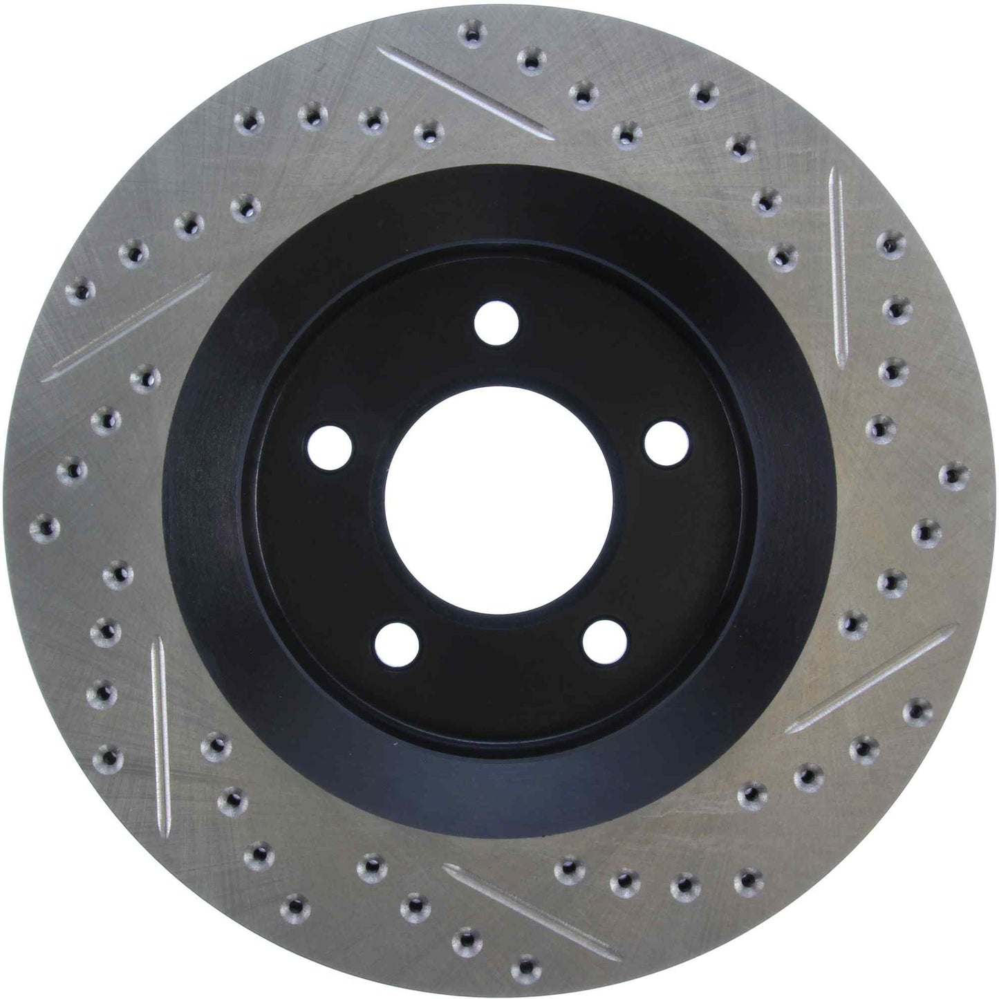 StopTech Sport Drilled/Slotted Brake Rotor; Front Right