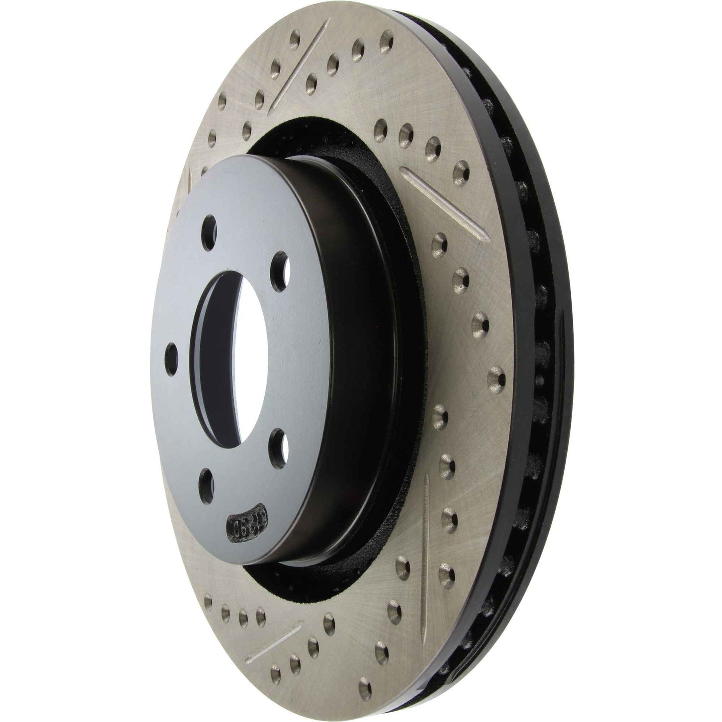 StopTech Sport Drilled/Slotted Brake Rotor; Front Right